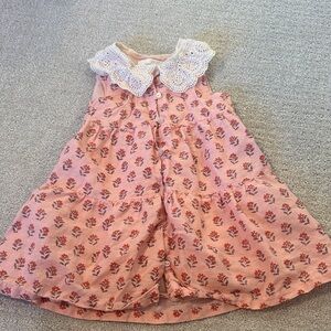 Zara Pink Dress with Lace Detail